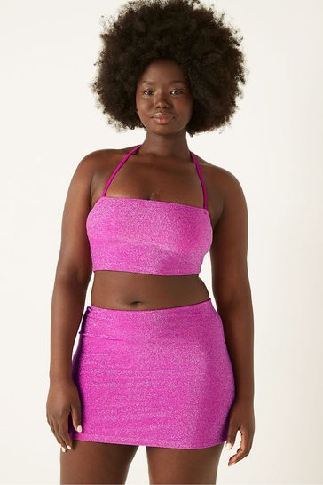Buy Victoria S Secret Pink Shimmer Bandeau Bikini Top From The Victoria