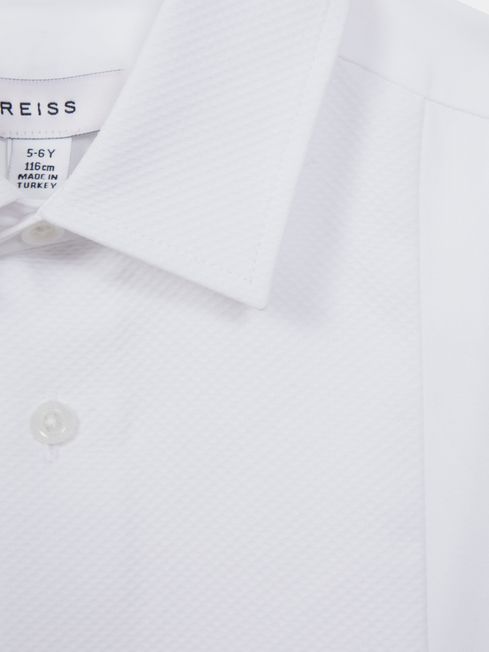 Reiss White Marcel Junior Slim Fit Dinner Shirt