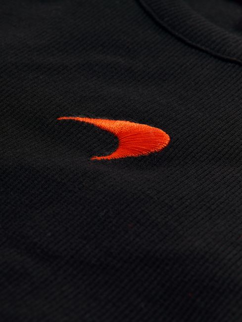 McLaren F1 Ribbed Cotton Embroidered Vest