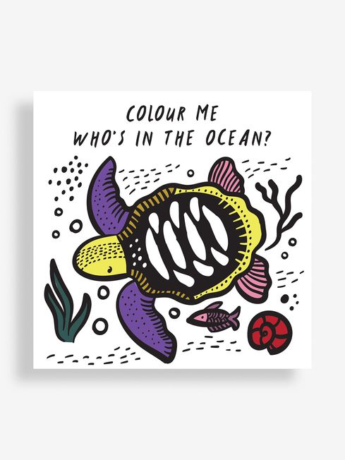Hachette Wee Gallery Colour Me: Who's in the Ocean? Bath Book