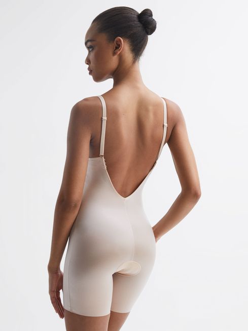 Spanx Shapewear Firming Plunge Low-Back Mid-Thigh Bodysuit - REISS