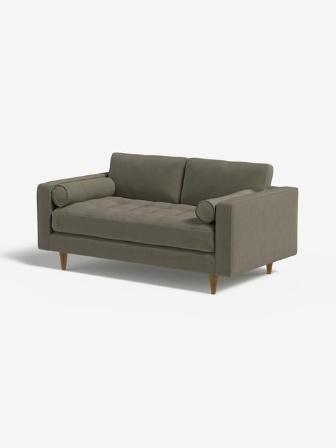 Scott Burnt Orange Velvet 2.5 Seater Sofa