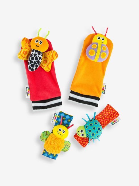 Baby foot rattles top