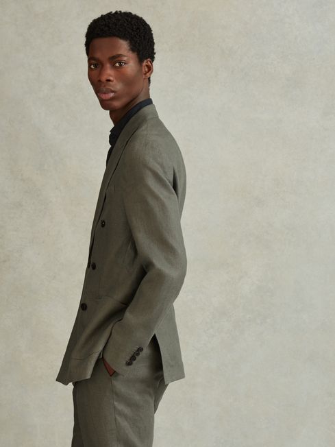 Linen casual blazer new arrivals