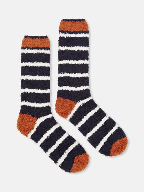 Buy Joules Red Blue Fluffy Socks from the Joules online shop