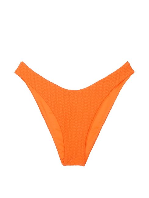 Victoria's Secret Sunset Orange Fishnet Brazilian Swim Bikini Bottom