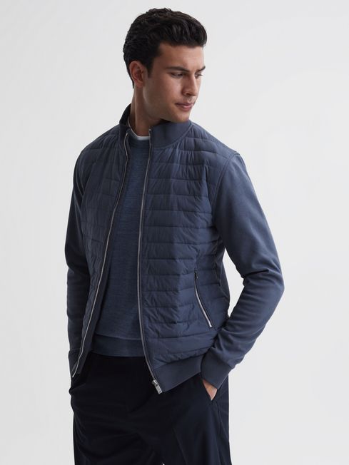 Reiss Senior Hybrid Zip-Through Quilted Jacket - ShopStyle Boys