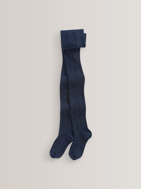 Buy Cotton Rich Cable Tights from the Joules online shop