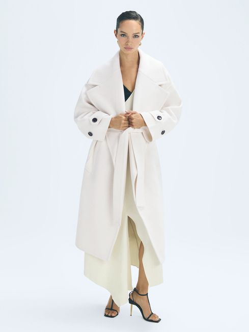 Atelier Wool-Cashmere Blindseam Coat | REISS USA