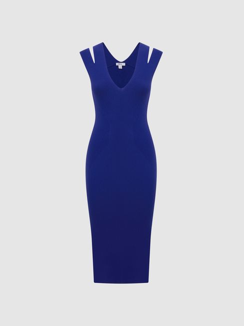 Reiss Kara Knitted Double Strap Midi Dress REISS USA