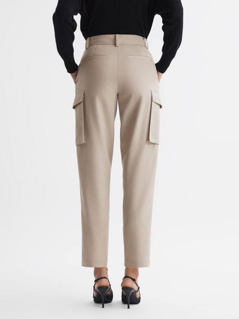 Reiss Violet Mid Rise Cargo Trousers | REISS USA