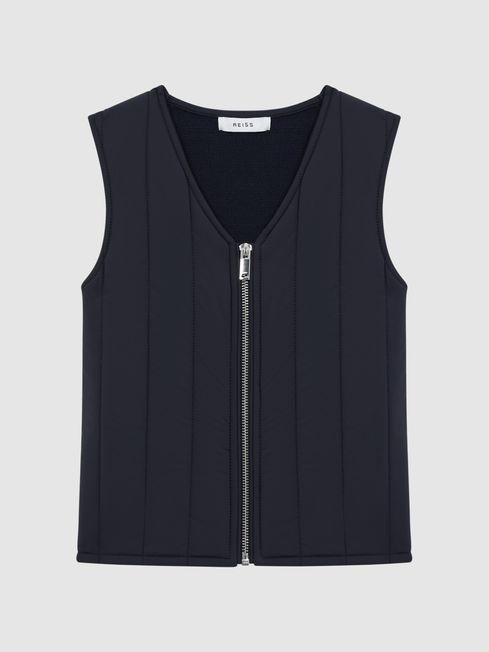Reiss Venice Quilted Sleeveless Gilet REISS Rest of Europe