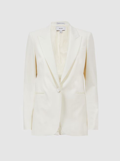Reiss Mila Tailored Fit Single Breasted Wool Suit Blazer | REISS USA