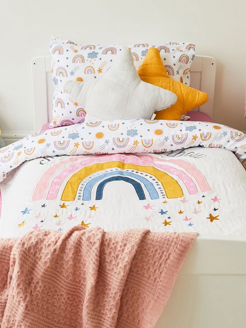 Pink cot bed duvet cover hot sale