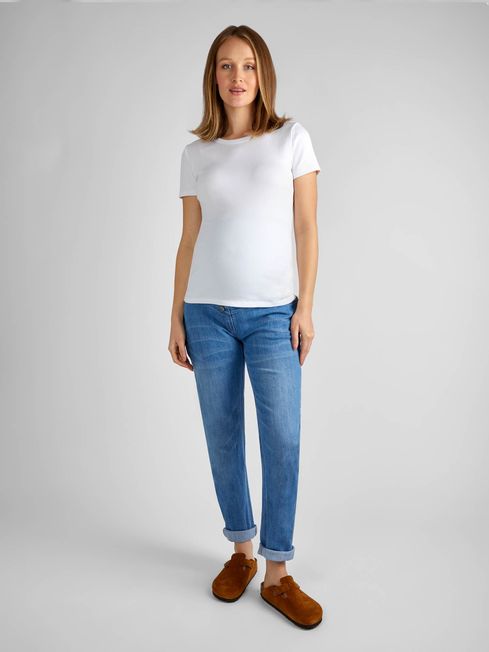 Boyfriend fit maternity jeans 2025