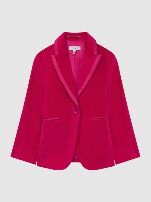 Velvet blazer for girls discount