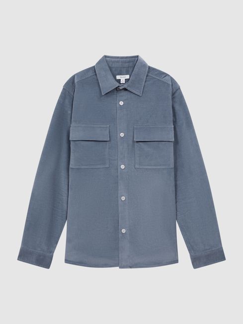 Fear of god suede sale shirt