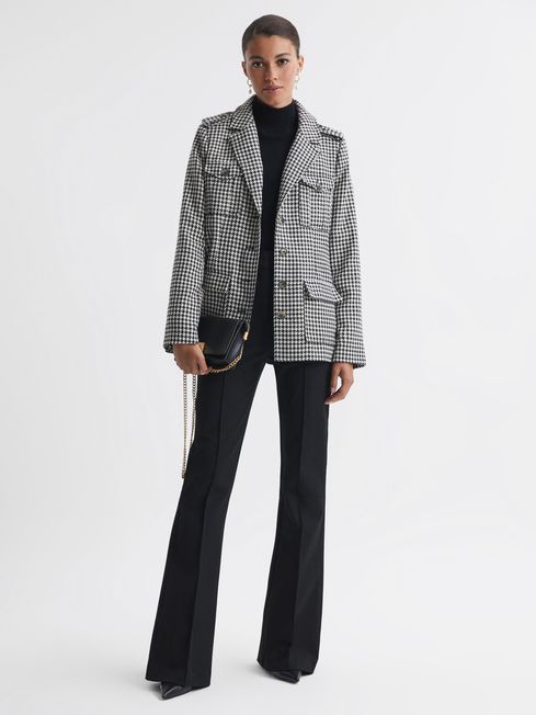 Paige Dogtooth Single Breasted Jacket