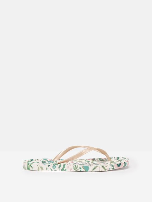 Buy Joules Sunvale Printed Flip Flops from the Joules online shop