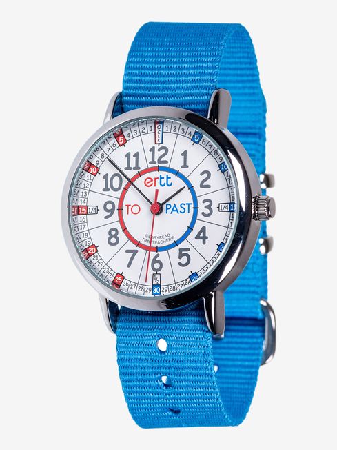 Blue EasyRead Time Teacher Children s Wrist Watch JoJo Maman Bebe