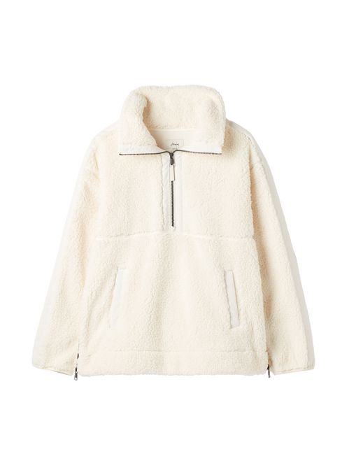 Cream half zip fleece discount