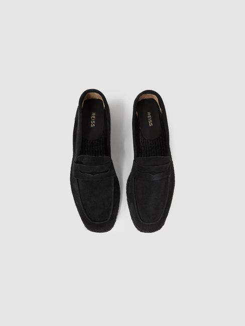 Reiss Espadrille Suede Summer Shoes REISS