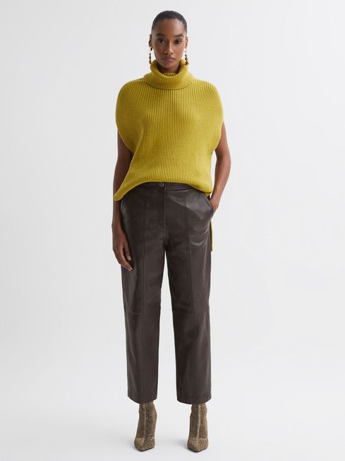 Reiss leather trousers online
