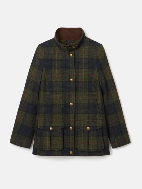 Fieldcoat Navy Khaki Tweed Jacket Joules