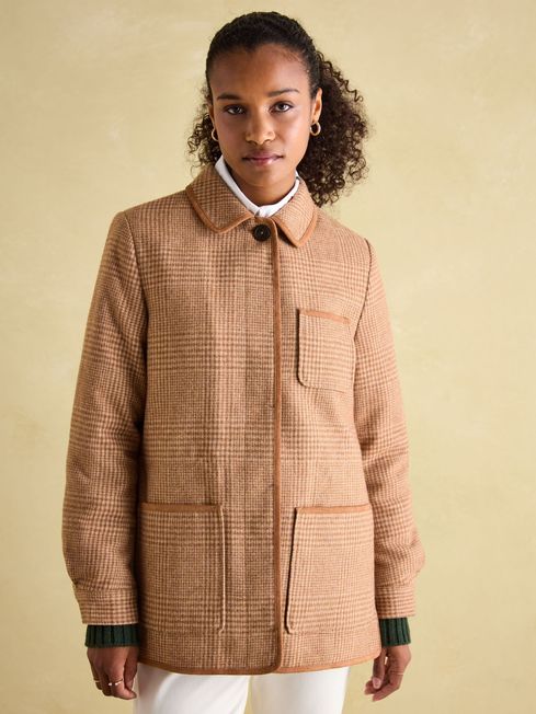 Launton Check Tweed Jacket Joules