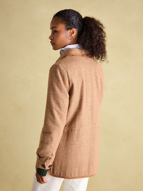 Joules check jacket top