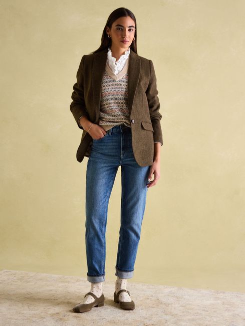 Joules black blazer shop