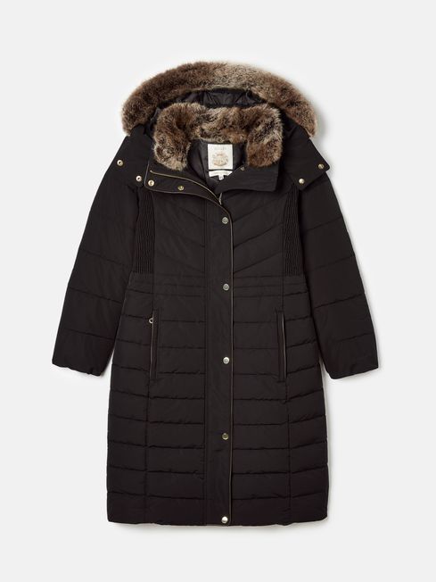 Joules cherington coat black 2025
