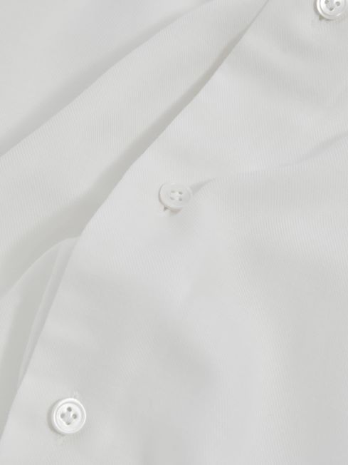 Italian Cotton Cashmere Shirt in White