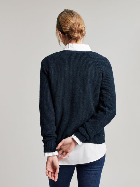 Joules navy cardigan online