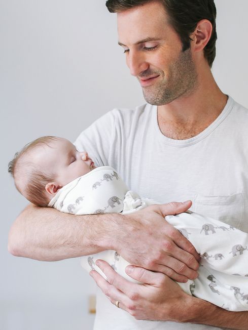 Ergobaby Ergobaby Swaddler Elephant Print