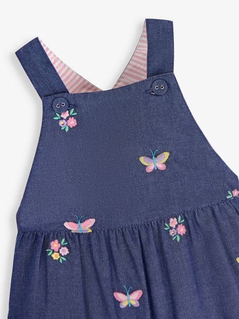 Embroidered sale dungaree dress
