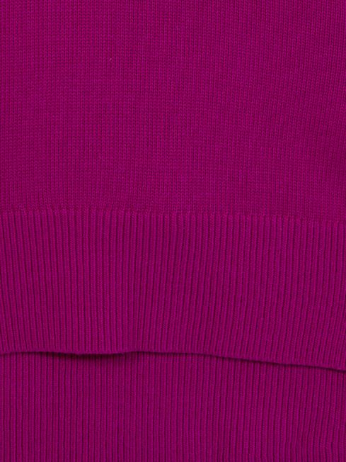 Florere Roll Neck Jumper in Bright Pink
