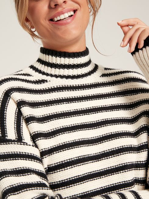 Striped mock neck new arrivals