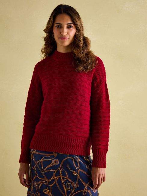Joules red jumper on sale