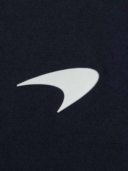 Teen McLaren F1 Mercerised Cotton Crew Neck T-Shirt in Airforce Blue