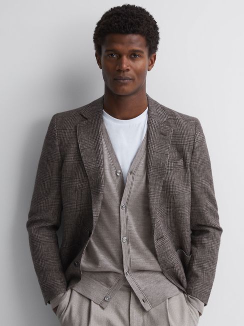 Merino wool blazer mens sale