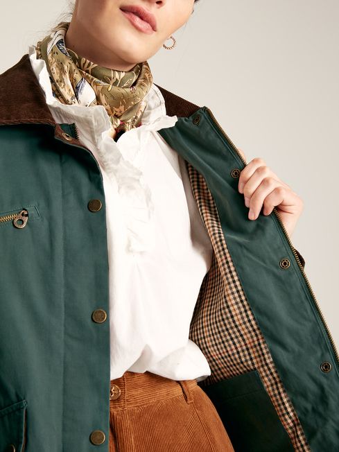 Joules windheath wax coat top