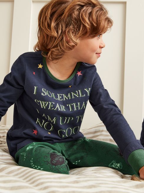 Buy Joules Marauder's Map Harry Potter™ Pyjama Set from the Joules
