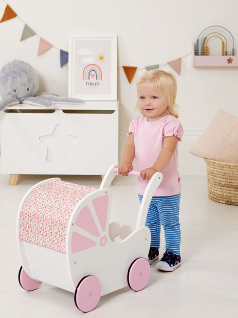 Buy JoJo Maman B b Personalised Fleur Push Along Dolls Pram from