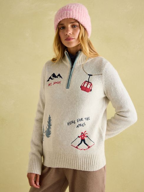 Joules cream jumper clearance