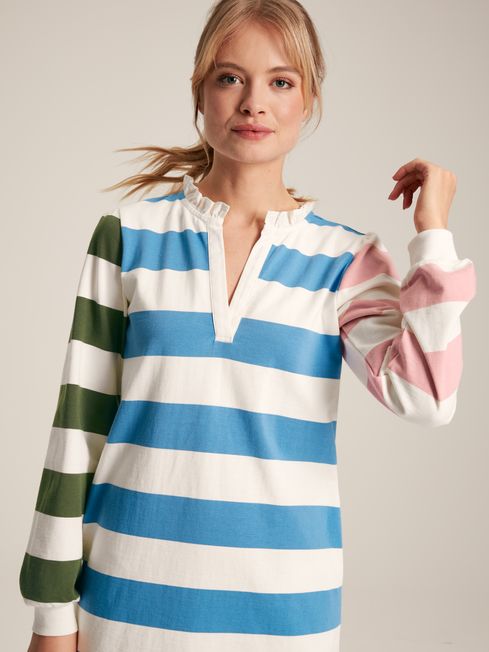 Buy Joules Sophia Cotton Rugby Shirt Dress from the Joules online shop