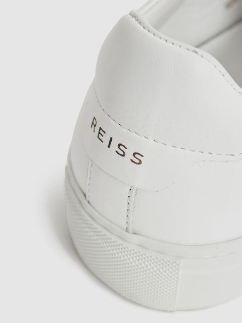 Reiss mens white trainers top
