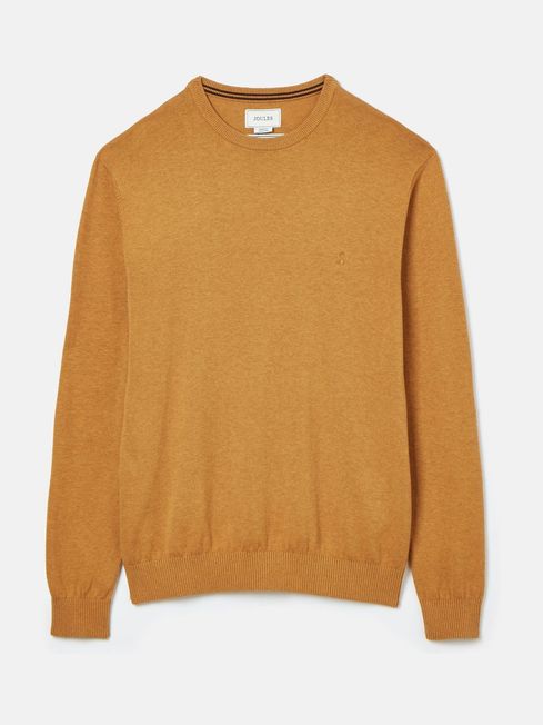 Jarvis Dark Yellow Crew Neck Knitted Jumper Joules