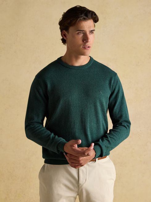 Green round neck jumper shop