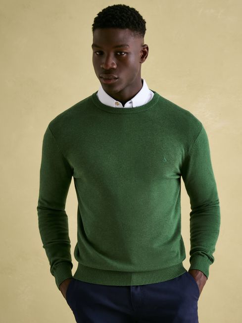 Green round neck jumper top